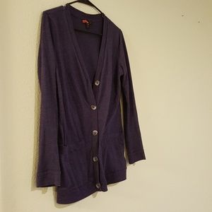 Purple Button Up Cardigan Forever 21 3/$15 SALE